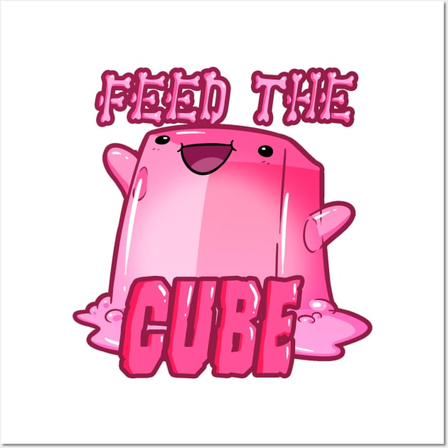 Dr Crafty: Feed the Cube - Rhombus! Wall Art by DrCrafty